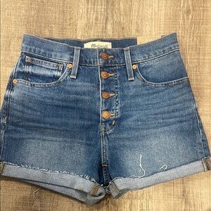 Madewell High Rise Denim Shorts